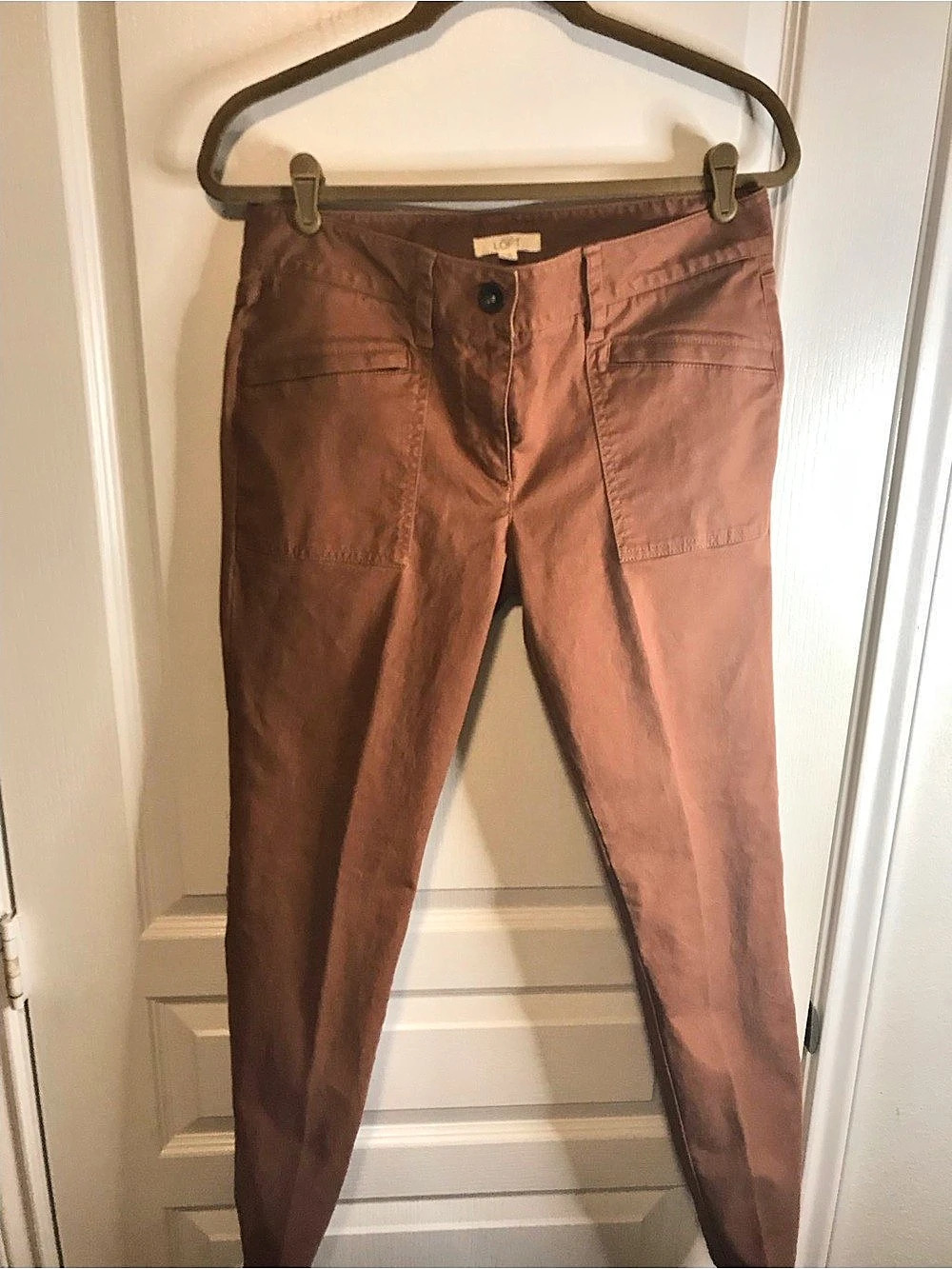 Loft Skinny Pants in Brown Size 8